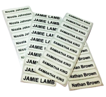 Iron on labels x 25 - ADD NAME